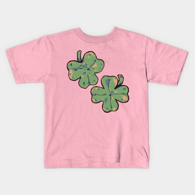 Clover Field Kids T-Shirt by lusalema